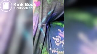 A girl on vacation shits