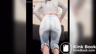 another nice jeans mess from the same girl