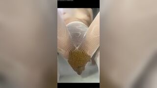 GIRL FILLS HER PANTIES WITH GIGANTIC SHIT