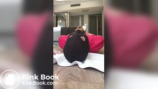 Hot scat mistress force slave to eat