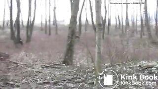 WINTER POO IN THE WOODS