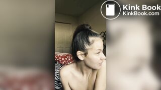 Gorgeous girl eating her shit PART 1