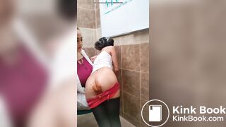 Sexy Hot Latina Shits Her Red Lace Panties + Spanked