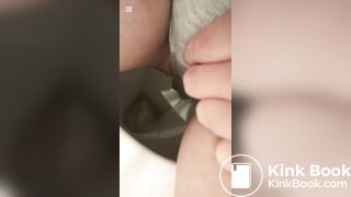Sexy Hot White Girl Huge Sticky Grey Panty Poop