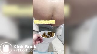 Beautiful girl poops in the toilet 35