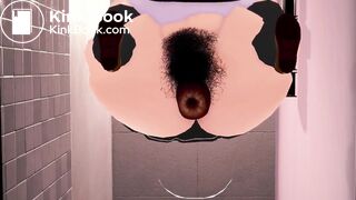 BBW unloads on toilet - video 2