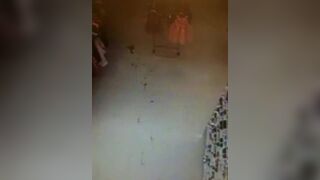 Ancient vid lady leaving a poop trail