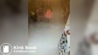 Ancient vid lady leaving a poop trail