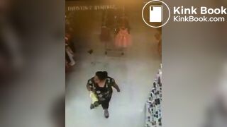 Ancient vid lady leaving a poop trail