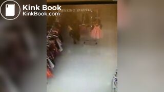 Ancient vid lady leaving a poop trail