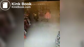 Ancient vid lady leaving a poop trail