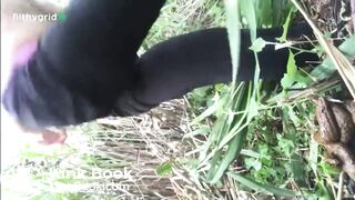 Desperate shit outside