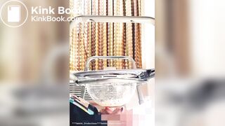 Human toilet gets stuffed with poop femdom