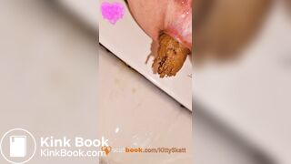 pooping in toilet - video 8