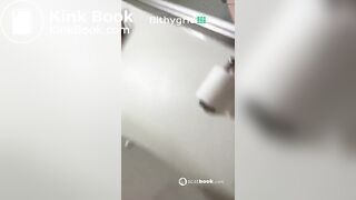 Girl pooping on toilet (no audio) - video 2