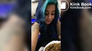 I make you eat my big fat load with a spoon