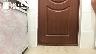 Brunette poop - video 2
