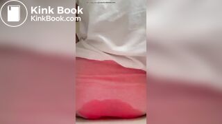 Woman sits in her shit in panties