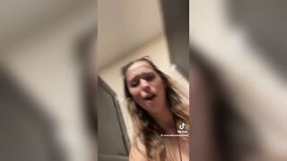 Three friends doing toilet selfies