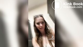 Three friends doing toilet selfies