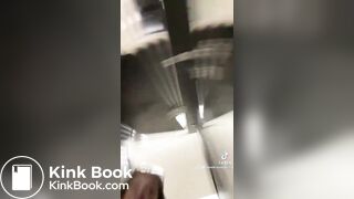 Three friends doing toilet selfies