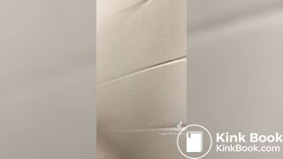 Three friends doing toilet selfies