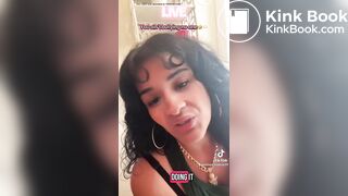 Hispanic BBW poop toilet selfie