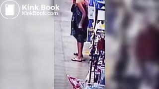 Latin Girl shit herself in a store