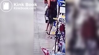 Latin Girl shit herself in a store