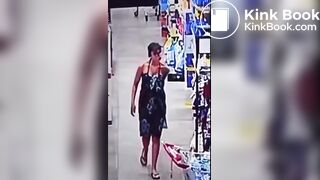 Latin Girl shit herself in a store