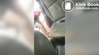 Girl shit herself in the Uber (Short vídeo )