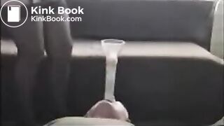 Human toilet fed through tube