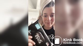 Morning poop toilet selfie