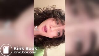 White girl toilet selfie (ass visible)