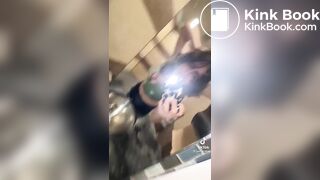 White girl toilet selfie (ass visible)