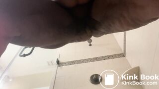 Mature Ebony BBW golden shower and chocolates