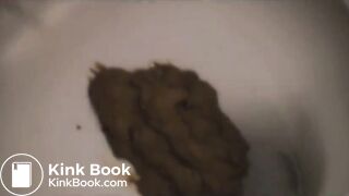 French girl shitting up close