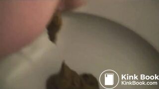 French girl shitting up close