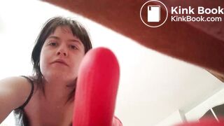 Sadistic mistress feeds her pig