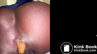 ebony shit and piss behind