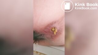 asian cute girl soft poop