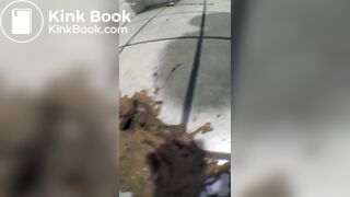 Asian Girl Explode in Public Bathroom
