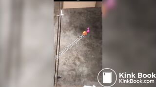 Black girl diarrhea in toilet - video 2