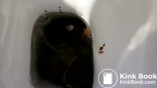 Girl pooping on toilet - video 255