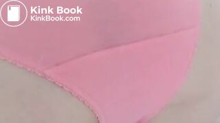 Huge panty poop on bed