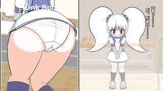 Poor cashier girl shits herself