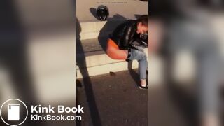 she shat on the street