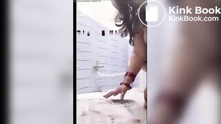Doggy style big poop