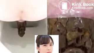 Cute japanese girl pooping and vaginal discharge