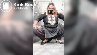 Hot indian bhabhi pooping in bathroom - video 3